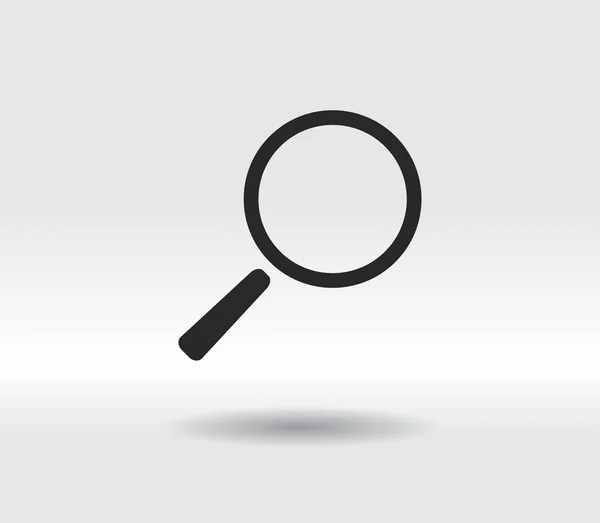 Icono de búsqueda, ilustración vectorial. Estilo de diseño plano — Vector de stock