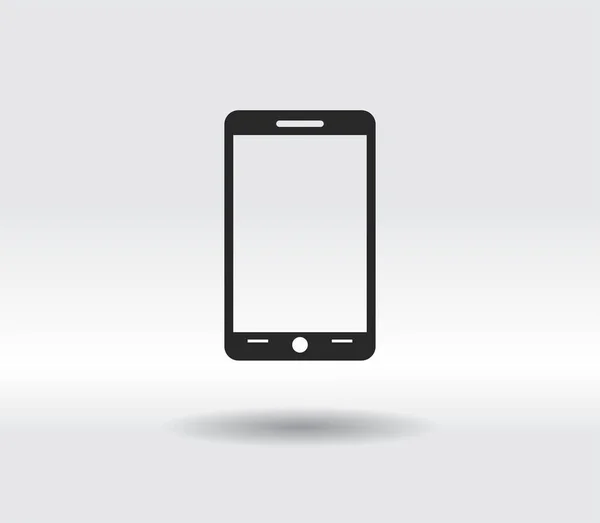 Mobile smartphone icon, vector illustration. Flat design style — Stock Vector