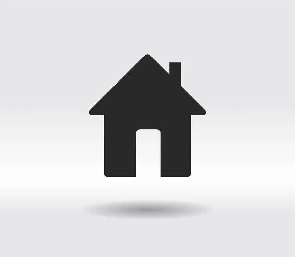 Ikona domu, ilustracja wektora. płaski styl projektowania — Wektor stockowy