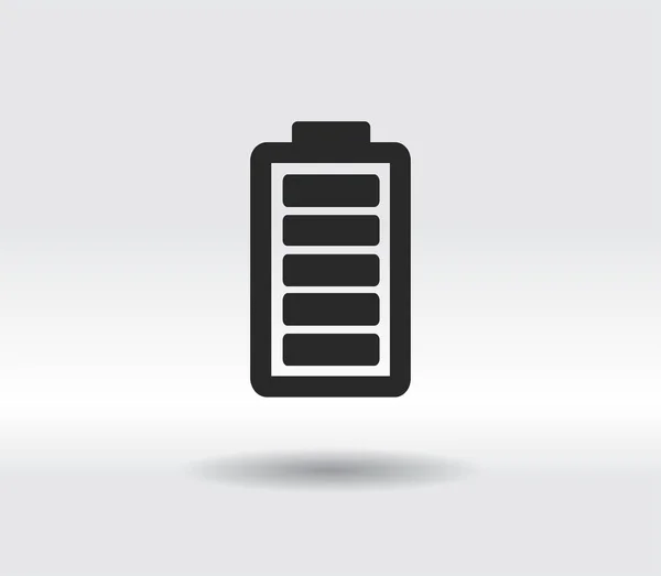 Battery load icon, vector illustration. Flat design style — Stock Vector