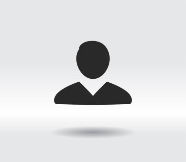 Adam ikonu, vektör illüstrasyonu. düz tasarım biçimi