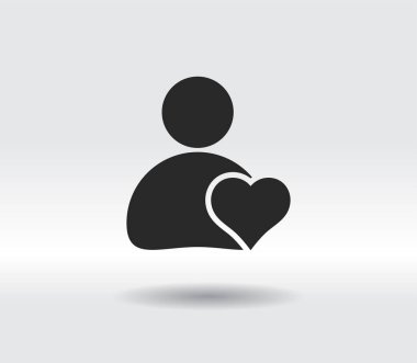 İş adamı ikonu, vektör illüstrasyonu. Düz tasarım biçimi