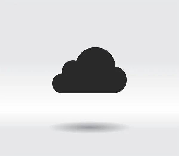 Icono de nube, ilustración vectorial. estilo de diseño plano — Vector de stock