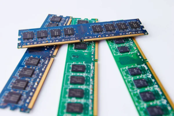 Chip Ram Sfondo Bianco — Foto Stock