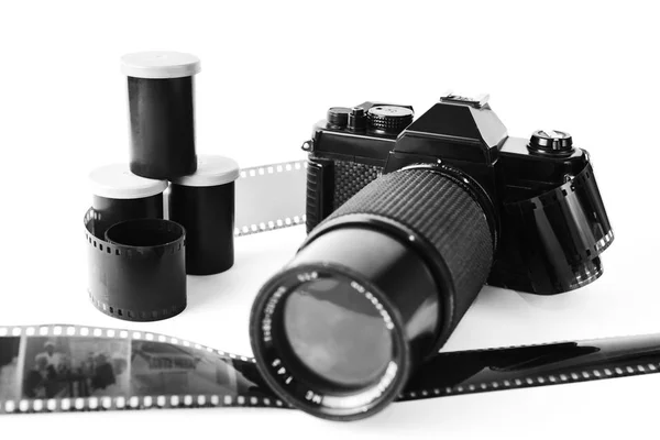 Filmkamera Und Film Gute Komposition — Stockfoto