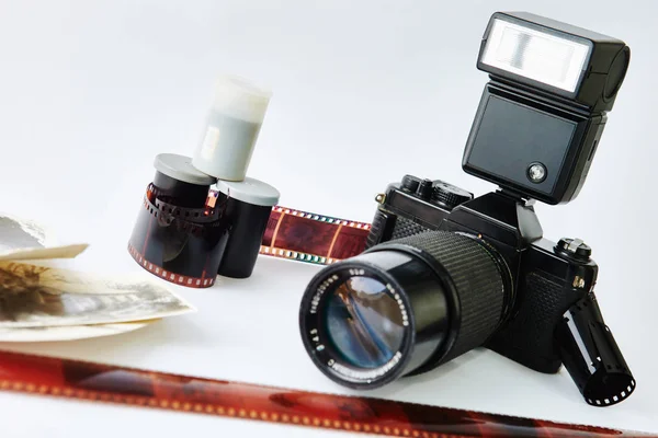 Filmkamera Und Film Gute Komposition — Stockfoto