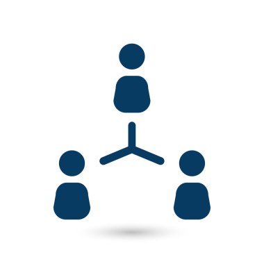 İletişim kavramı, vektör çizim basit simgesi