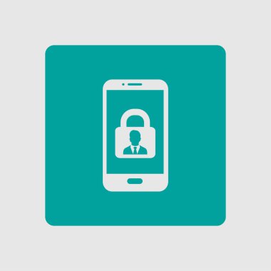 Internet güvenlik kavramı simgesi. Kimlik ve koruma simgesi.