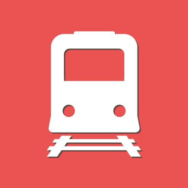 Tren simgesi. Metro sembolü. Tren istasyonu işareti.