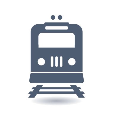 Tren simgesi. Metro sembolü. Tren istasyonu işareti.