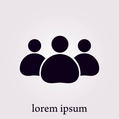 Takım iş simgesi. Ofis çalışanları ve iş takım.