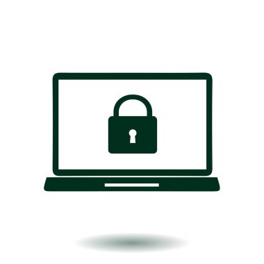 Internet güvenlik kavramı simgesi. Kimlik ve koruma simgesi.