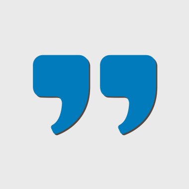 Konuşma simgesini. İletişim sembolü. Sohbet alıntı işareti.