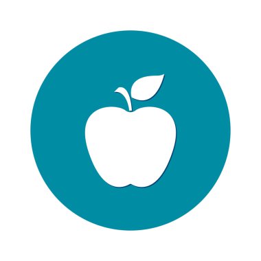 Elma simgesi. Sağlıklı gıda kavramı. Naturopathy sembolü.