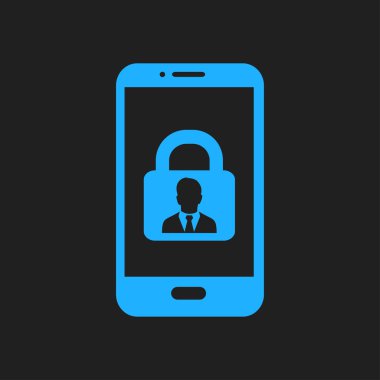 Internet güvenlik kavramı simgesi. Kimlik ve koruma simgesi.