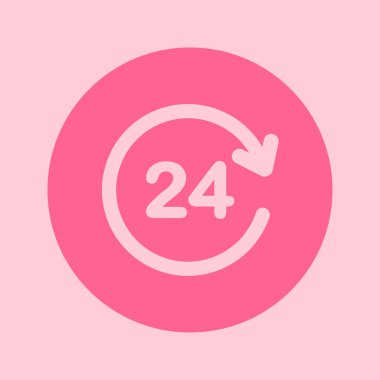 Saat saat etrafında bir gün simgesini açın..