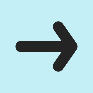 Ok simgesi. Kara navigasyonu için işaretçi yönünü.