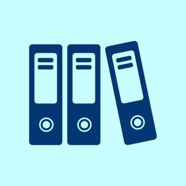 Evrak ve belgeler Office klasörler. Arşiv klasör simgesi. 