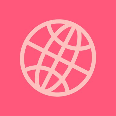 Küre simgesi. Düz tasarım stili dünya vektör simgeler.