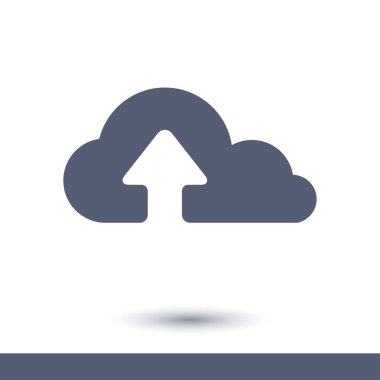 bulut kutsal kişilerin resmi, vektör çizim gelen basit yükleme