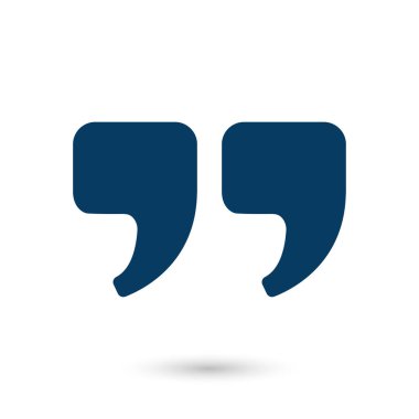 Konuşma simgesini. İletişim sembolü. Sohbet alıntı işareti.