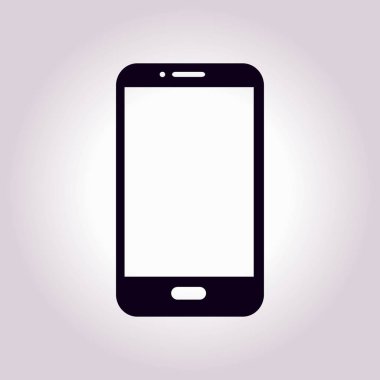 Akıllı telefon simgesinin vektör illüstrasyonu 