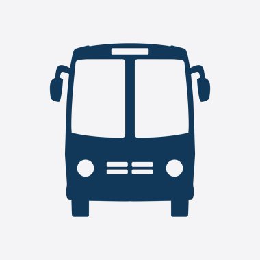 Otobüs simgesi. Lokomotif sembolü. Uluslararası Turizm trafik. Rahat Araçlar.