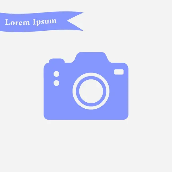 Symbol Aparatu Fotograficznego Ikona Znak Aparatu Dslr Cyfrowy Aparat Fotograficzny — Wektor stockowy