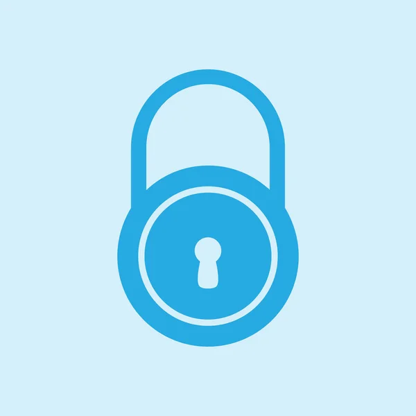 Lock Icon Flat Design Style Access User — Stock Vector