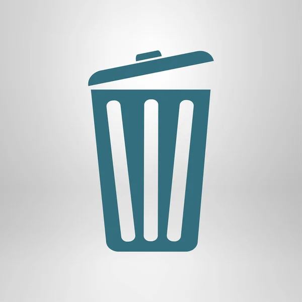 Trash Can Icon Delete Move Trash Clear Disk Space Vector — Stock Vector