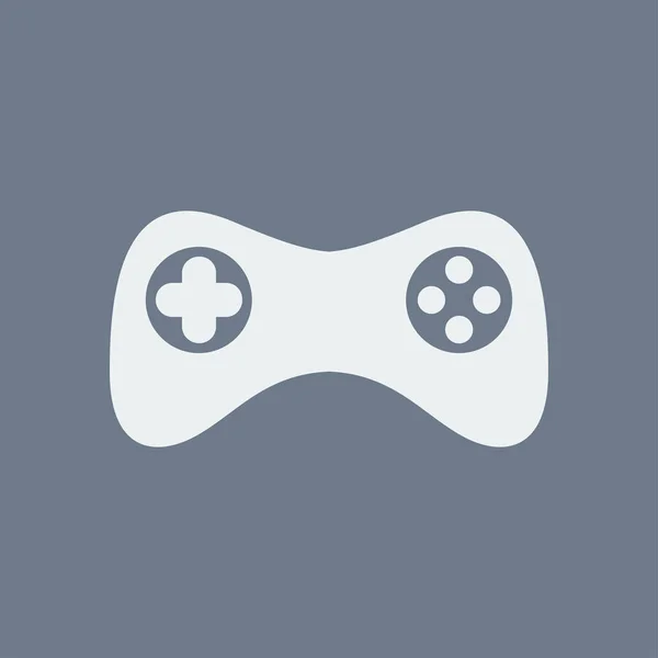 Gamepad Pictogram Vector Platte Ontwerpstijl Joypad Symbool — Stockvector