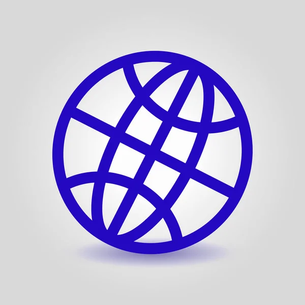 Icône Globe Style Design Plat Icônes Vectorielles Terre — Image vectorielle