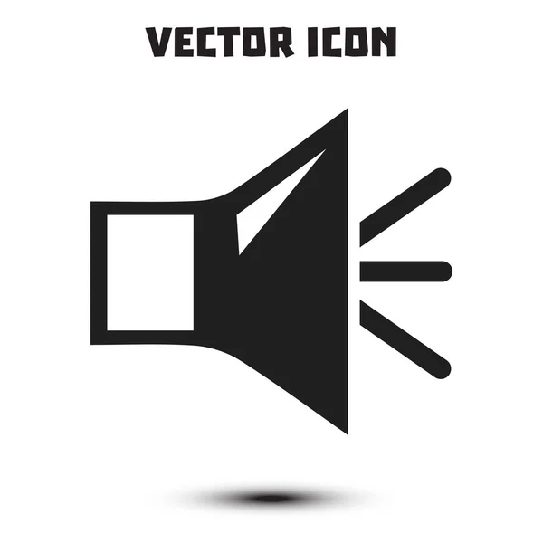 Loud Speaker Icon Speaker Volume Sign Icon Sound Symbol Flat — Stock Vector