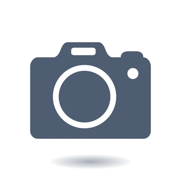 摄影照相机符号 单反相机标志图标 数字相机 平面设计风格 — 图库矢量图片