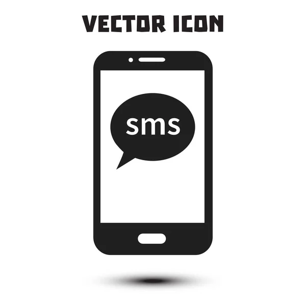 Teléfono Inteligente Correo Electrónico Sms Icono Signo Correo Móvil Símbolo — Vector de stock