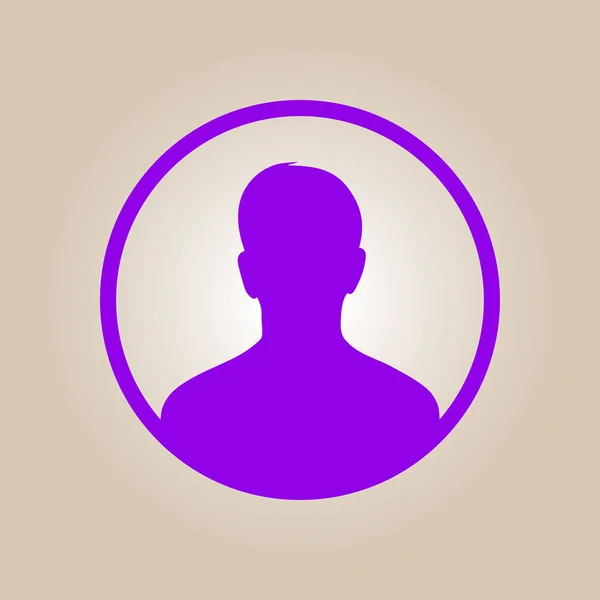 ユーザーサインアイコン 人のシンボル 人間のアバター フラットスタイル — ストックベクタ