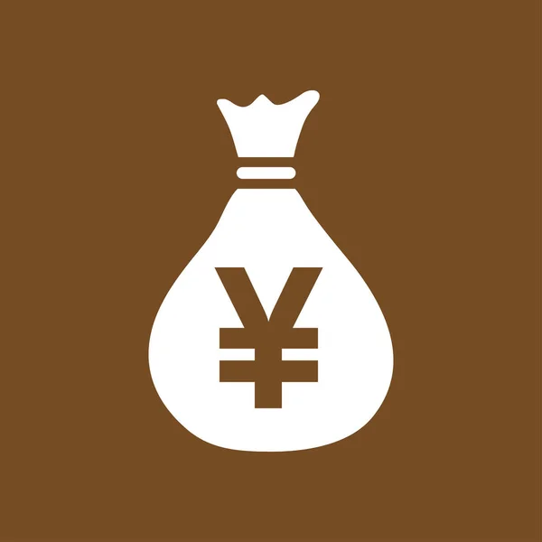 Yen Jpy Symbole Bulle Discours Devise Style Design Plat — Image vectorielle