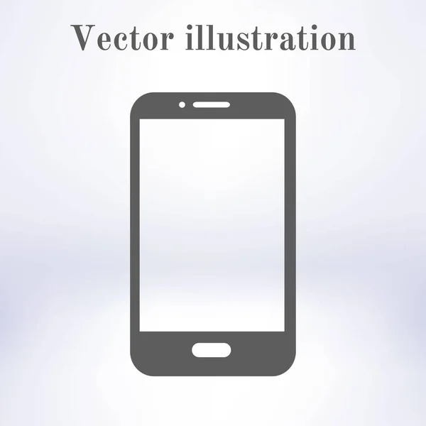 Vektor Illustration Des Smartphone Symbols Flacher Designstil — Stockvektor