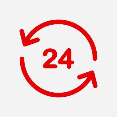 Saat saat etrafında bir gün simgesini açın. Rozet-saat çalışma süresi.