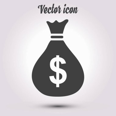 Doları Usd para birimi simgesi. Düz tasarım stili. 