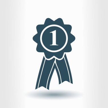  Kurdele simgesi ile rozet. Ödülü rozet şerit erkek ile.