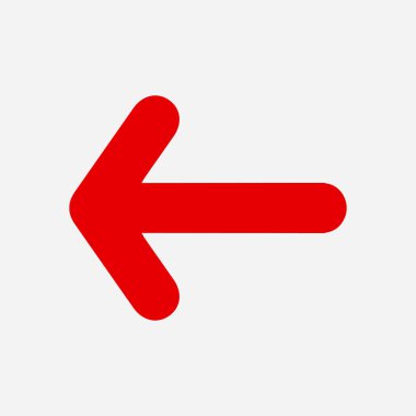 Ok simgesi. Kara navigasyonu için işaretçi yönünü.