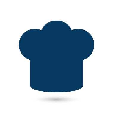 Chef şapka işareti simgesi. Şapka pişirme sembolü.