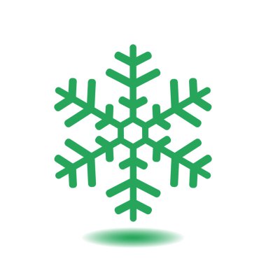 Kar tanesi simgesi. Yılbaşı Dekorasyonu. Tüm Noel ve yeni yıl kutlamak için.