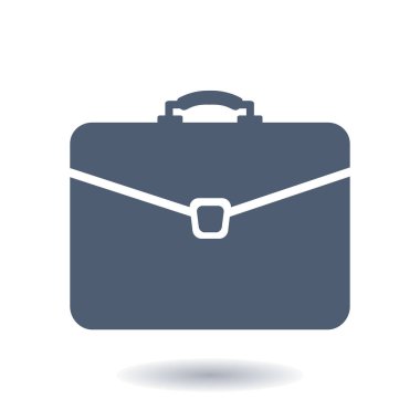 Evrak çantası ikonu, vektör illüstrasyonu. düz tasarım biçimi. 