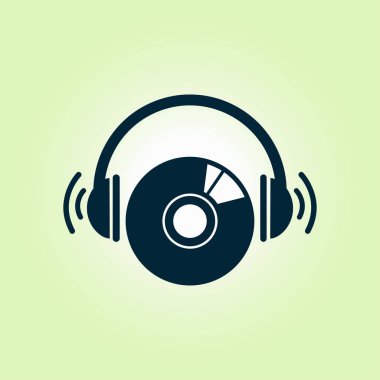 CD veya Dvd simgesini. Kompakt disk erkek. Düz tasarım stili.