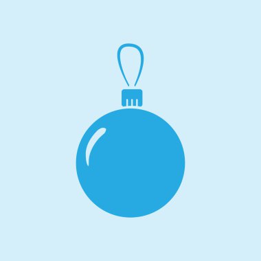 Noel topları simgesi. Yılbaşı Dekorasyonu. Tüm Noel ve yeni yıl kutlamak için.
