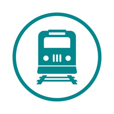 Tren simgesi. Metro sembolü. Tren istasyonu işareti.