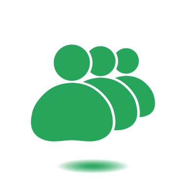 İnsanlar ya da sosyal işareti simgesi. İş en az sosyal gruplar.