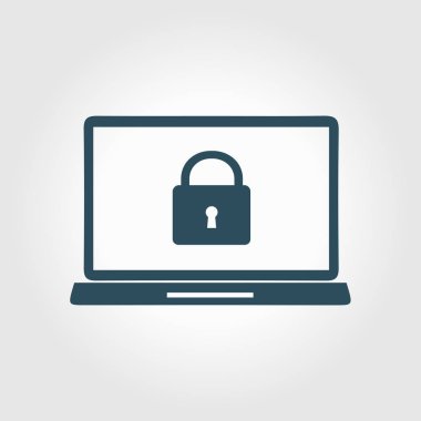 Internet güvenlik kavramı simgesi. Kimlik ve koruma simgesi.